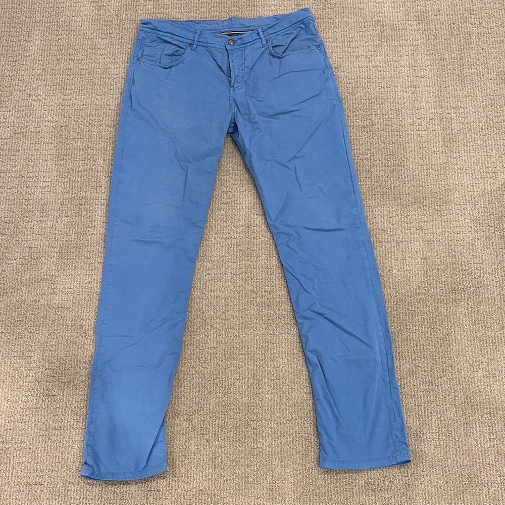 Bugatchi Blue Slim Men Jeans 33x34